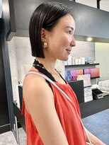 ケンジ 横浜(KENJE) 切りっぱなしボブ/黒髪/髪質改善/縮毛矯正