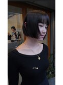 ボブ ストレート 暗黒ボブ ショート
