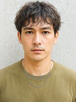 モッズヘアメン 札幌月寒店(mod's hair men)&nbsp;ダークアッシュツイストパーマフェザーショート30代p1札幌月寒