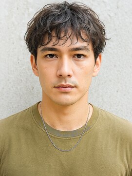 モッズヘアメン 札幌月寒店(mod's hair men) ダークアッシュツイストパーマフェザーショート30代p1札幌月寒
