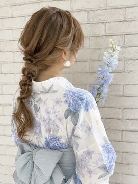 ハウス(HAUS.) 横浜駅花火大会浴衣着付けヘアセットヘアアレンジhair set