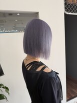 アロハナ 津店(ALOHANA) 夏カラー/ラベンダーアッシュボブ/ハッシュカット顔周りレイヤー