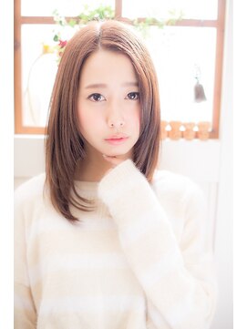 ミエルヘアービジュー(miel hair bijoux) ピュアな恋する乙女のナチュラルストレート 【mielhairbijoux】