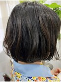 とれかけパーマを活かしたゆるボブ