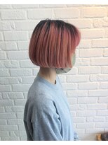 デイジー インデックスヘア 大島店(DAISY index hair)&nbsp;ラベンダーカラー　クリアピンク　シャドウルーツ　ミニボブ