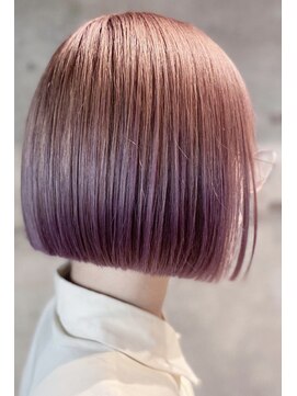 グランアージュ 池袋東口店(grandage) 前下がりボブ/小顔 ぷつっとボブ/ピンク裾カラー/20代30代40代d