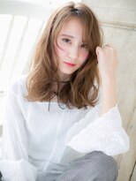 クオーレ ヘア アンジュ 水戸店(CUORE HAIR ange)&nbsp;水戸/イルミナカラー/ホワイトグレージュ/こなれミディ/美髪b