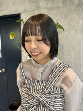 ボタン(botan) 【botan】透け感のあるオリーブグレージュ