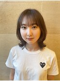 ミディアム/フェイスレイヤー/レイヤーカット/20代/30代/銀座