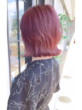 アイル(I'll) [Hair Make I`ll 奈良]レイヤーボブ×ピンク