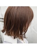 外はねボブ×キャラメルベージュ