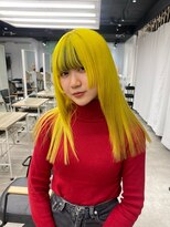 ゼスト 八王子店(ZEST)&nbsp;イエローカラー/デザインカラー/インナーカラー/フルバング