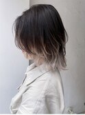 ウルフカット×グラデーションカラー