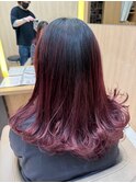 ピンクバレイヤージュ