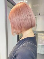 ダブルカラーピンクベージュケアブリーチハイトーン髪質改善原宿
