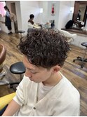 【渋谷作】メンズショートパーマ