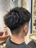 ビス リアン 川口店(Vis lien) ツーブロック刈り上げスキンフェードカットアッシュブラック