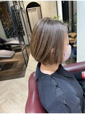 白髪ぼかし/イメチェンヘアスタイル/前髪カタログ/ショートボブ