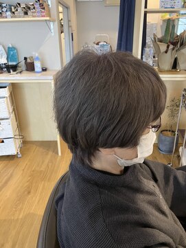 アン(an) 白髪ぼかしショート