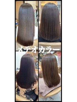 ラディシュ さがみ野(RADISH) 髪質改善カラーMETEOミルクティベージュ白髪染め30代40代50代