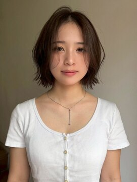 サンクプロジェクト(cinq PROJECT) 韓国ヘア顔周りレイヤーミルクティーベージュグレージュカラー