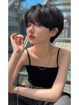 ロンドプロフィール 浦和(Lond profil)&nbsp;大人可愛い20代30代40代黒髪前下がりショートボブ丸みショート◎