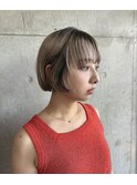 ルーツカラーボブ