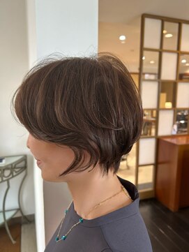 ユウヘアー 本山店(U Hair) ショートボブ/ハイライト/白髪ぼかし