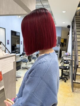 クリアーオブヘアー 本山店(CLEAR of hair) ◎red color/切りっぱなしbob