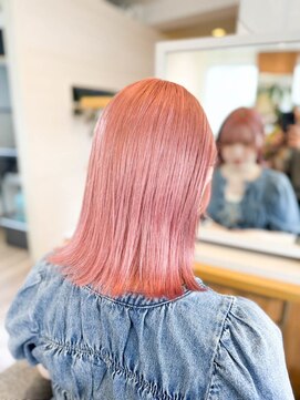 エルサ ザ リープ(ELSA the leap) 【ブリーチカラー/ダブルカラー】ペールピンク/サーモンピンク