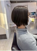 ショートカット×マットグレージュ
