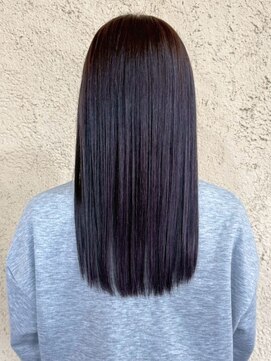 プリモ ココ 鍋島店(Primo coco.) 髪質改善 酸性ストレート 白髪ぼかし アッシュブラウン 艶髪