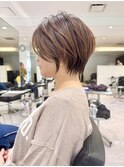 30代40代50代ショート白髪ぼかし銀座丸みくびれ井