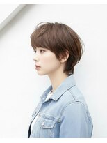 ノーブル 白金台店(Noble by PROGRESS)&nbsp;☆前髪あり耳掛け丸みくびれ大人ショートボブ30代40代50代☆