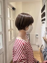 シーループユナイテッドアトリエ(C-LOOP UNITED ATELIER) 大人ショートボブ/透明感ベージュ/ハイライト/30代40代