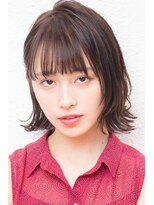 モニカ 西宮北口(Monica)&nbsp;大人かわいい伸ばしかけグレージュナチュラルボブ