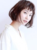 トップヘアー ガーデンヴィラ 安城(Garden Villa)&nbsp;王道ボブにシースルーな束感バングできちんと感とオシャレ感両立
