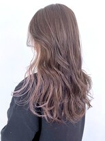 アイティー バイ アルバム 浦和店(IT by ALBUM)&nbsp;ベージュインナーシアーピンク_かきあげロング_ba319991