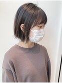 大人かわいい外ハネボブ/切りっぱなしミニボブ/前髪あり
