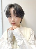 ハンサムショート/センターパート