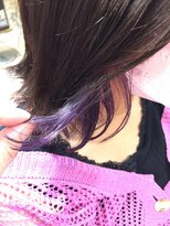 ネオリーブカップ 町田店(Neolive capu)&nbsp;イヤリングカラー   バイオレットNeolive capu町田店 ボブウルフ