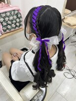 プティクローシェ バイ クオーレ(petite cloche by CUORE)&nbsp;ツインテールレースアップリボンヘア