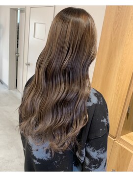 ディードットログ 大和西大寺店(D.Log) 20代30代髪質改善カラーロングモカグレージュオルチャンヘア