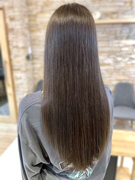 アロマヘアルーム 横浜店(AROMA hair room) アッシュカラーレイヤーロング/愛されストレート/横浜/横浜西口