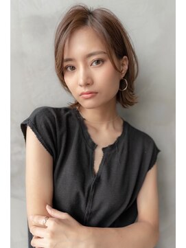 オースティン 調布アミックス(AUSTIN) 大人かわいい前髪セシルカットココアブラウンフリンジウェーブ