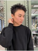 軟毛でもいける!スパイキーショート