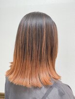 キュア 二俣川店(cure) 外ハネ×オレンジ