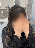 リボン編みたらし/心斎橋ヘアセット