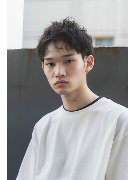 ロム 札幌大通(LOM) メンズショートピンパーマ【札幌】