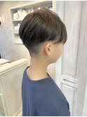 福山市Caary学生学割刈り上げオシャレベリーショート20代10代